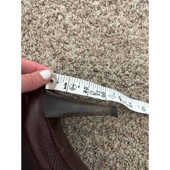 Cole Haan Women’s Cherry Red Heeled Leather Booties Sz 8B Pointed Toe Career - Picture 10 of 16